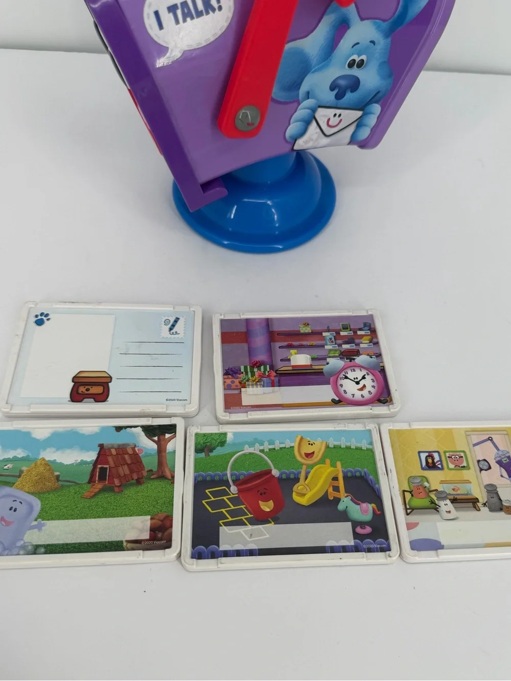 Blues Clues & You Mail Time Mailbox Talking with 5 Letters Mail Pieces Works